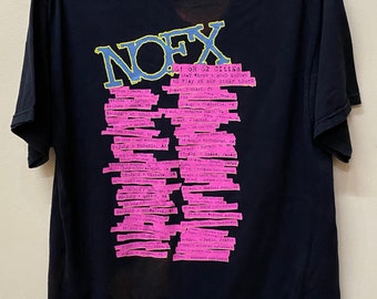 Vintage 90s NOFX Concert T-shirt, Punk Rock Band Tee - Etsy