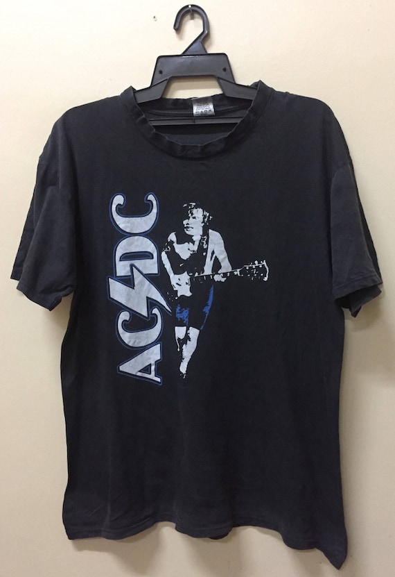 Vintage 90s ACDC tshirt Unisex Size Tour Band line