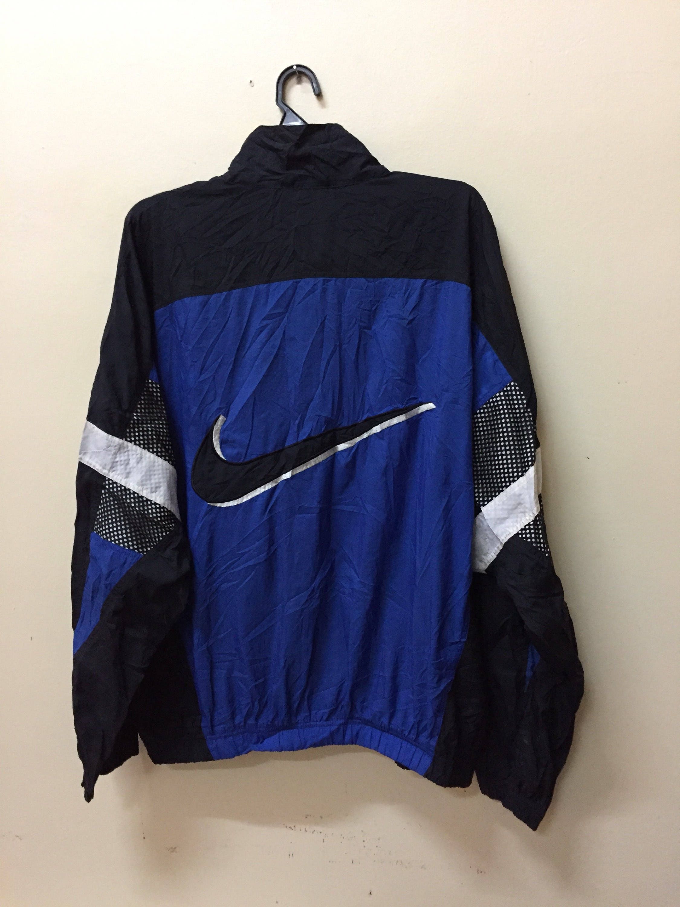 Vintage 90s Nike Windbreaker Embroidered Big Logo Multicolor Tracksuit Jacket Sports Unisex Size Etsy Canada