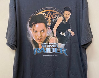 Vintage Lara Croft Tomb Raider Movie Film t shirt