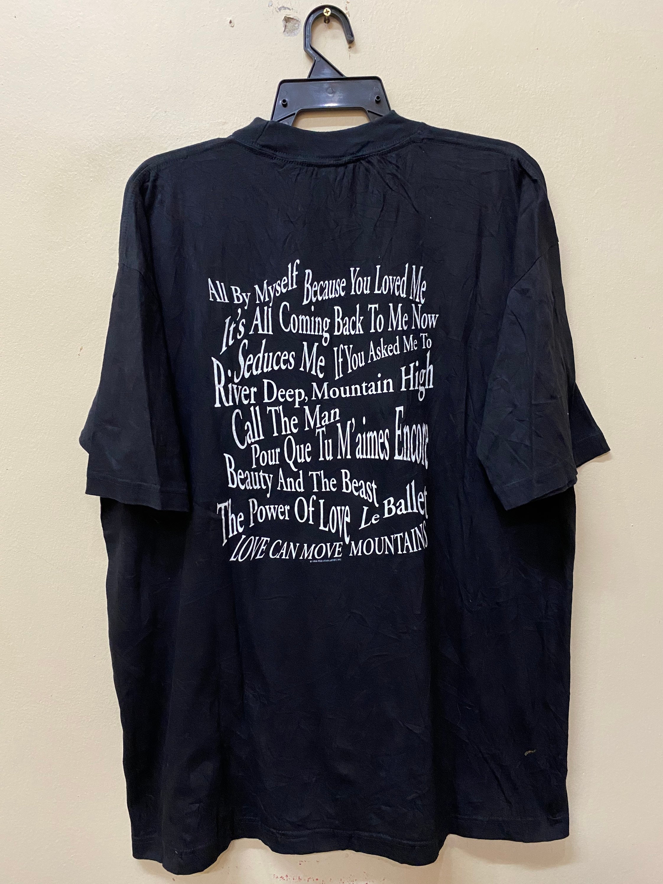 Vintage 90s Celine Dion 1996 Five Star Artis T Shirt - Etsy