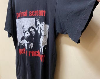 PRIMAL SCREAM ROCKSジャケ 90年代バンドTシャツ 90's Primal Scream プライマル スクリーム Tシャツ - メルカリ