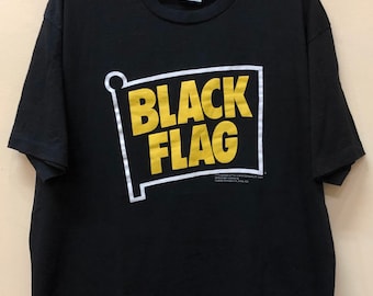 Vintage 90s Black Flag T-shirt, XL Made in USA - Etsy