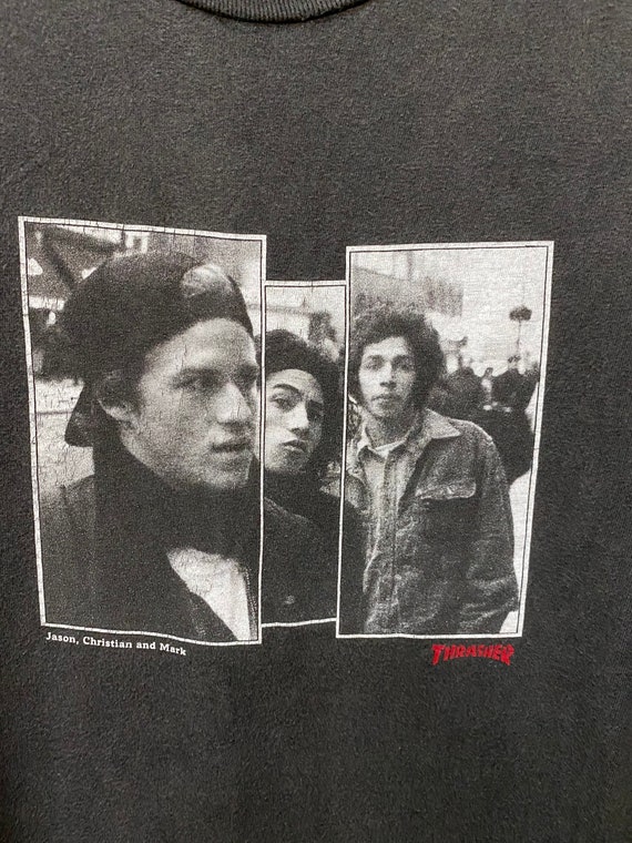 Buy Vintage Thrasher Jason Christian and Mark Skateboard T