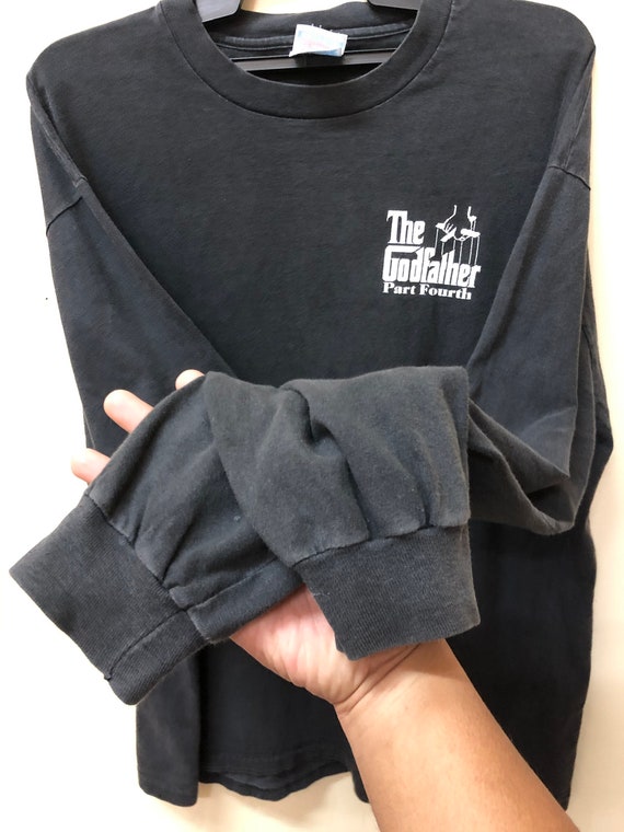 Vintage 90s The GodFather Part Four Longsleeve ts… - image 4