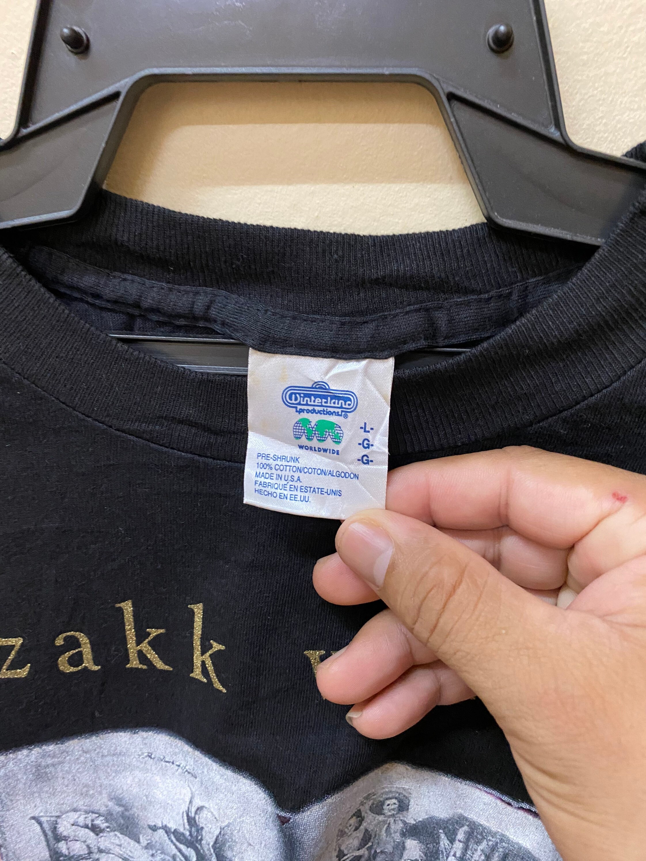 Vintage 90s Zakk Wylde Guitarist Ozzy Osbourne T-shirt - Etsy