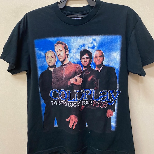 Vintage Coldplay Twisted Logic Tour t shirt