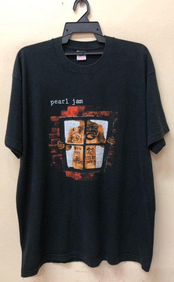 Vintage 90s Pearl Jam Window Pain Grunge Tshirt S… - image 1
