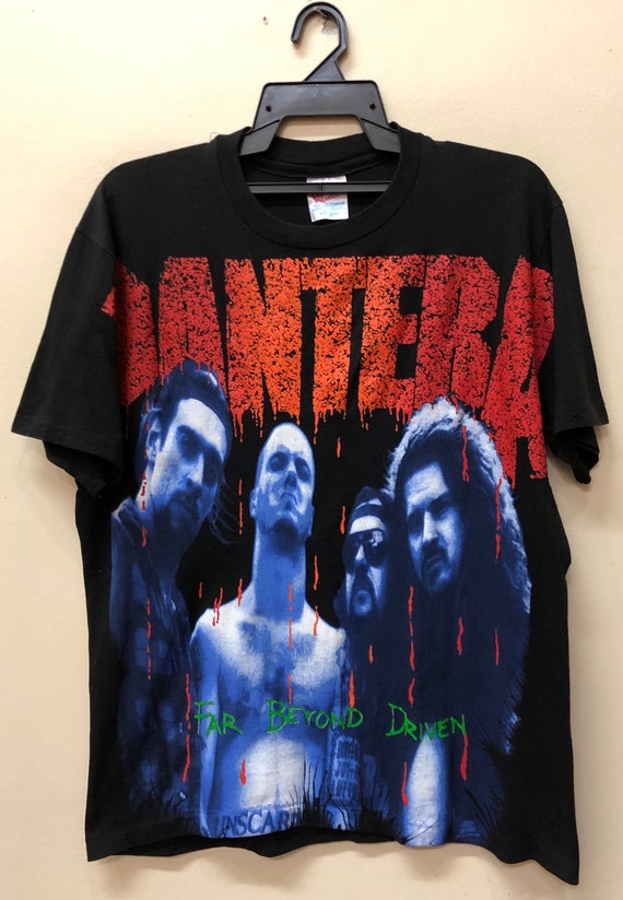Vintage Pantera All Overprint 1992 T-shirt Bjork R