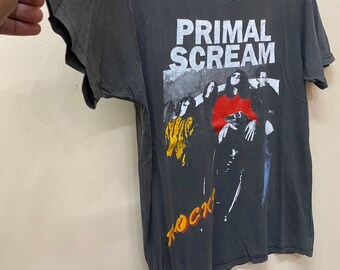 Rare Vintage Primal Scream Rocks Bandtee Shirt - Etsy