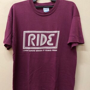 Vintage 90s Ride Tour Japan shoegaze tshirt not Bjork Oasis slowdive manic street preachers the verve pulp suede elastica