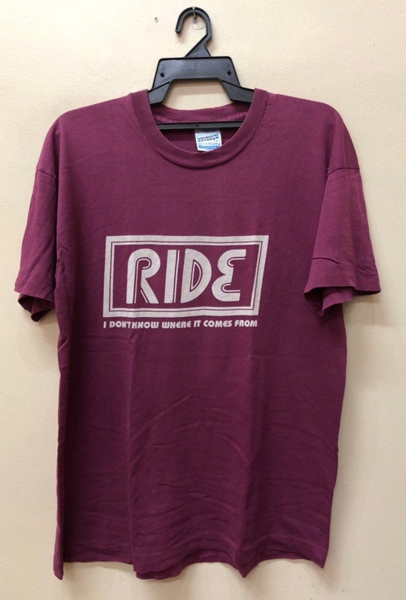 Vintage 90s Ride Tour Japan shoegaze tshirt not B… - image 1