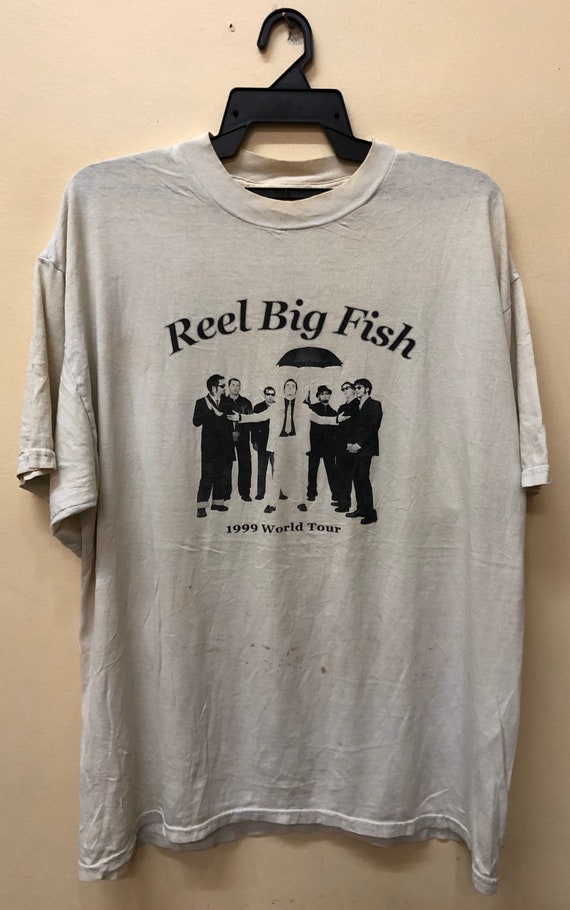 Vintage 90s Reel Big Fish World Tour 1999 Bandtee Tshirt -  Hong Kong
