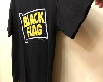 Vintage 90s Black Flag T-shirt, XL Made in USA - Etsy