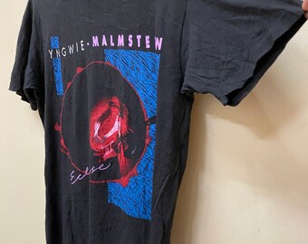 90年 イングヴェイマルムスティーン ECLIPSEツアーTシャツ Vintage 90s Yngwie Malmstein Eclipse Tour T Shirt - Etsy