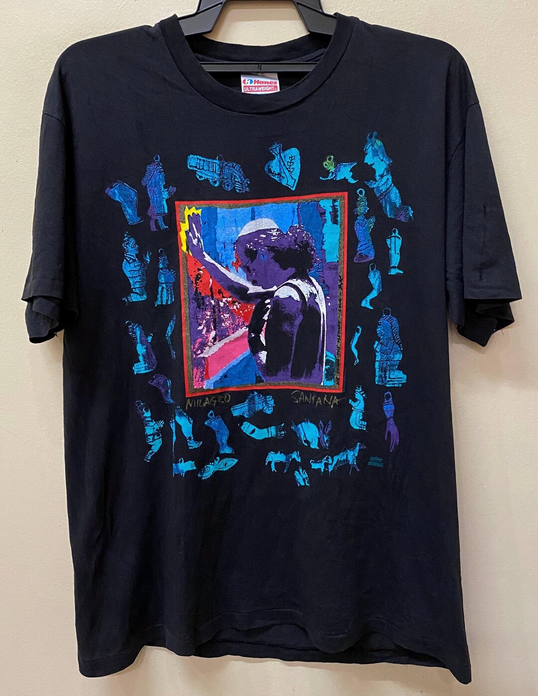 Vintage 90s Milagro Santana 1992 T Shirt - Etsy