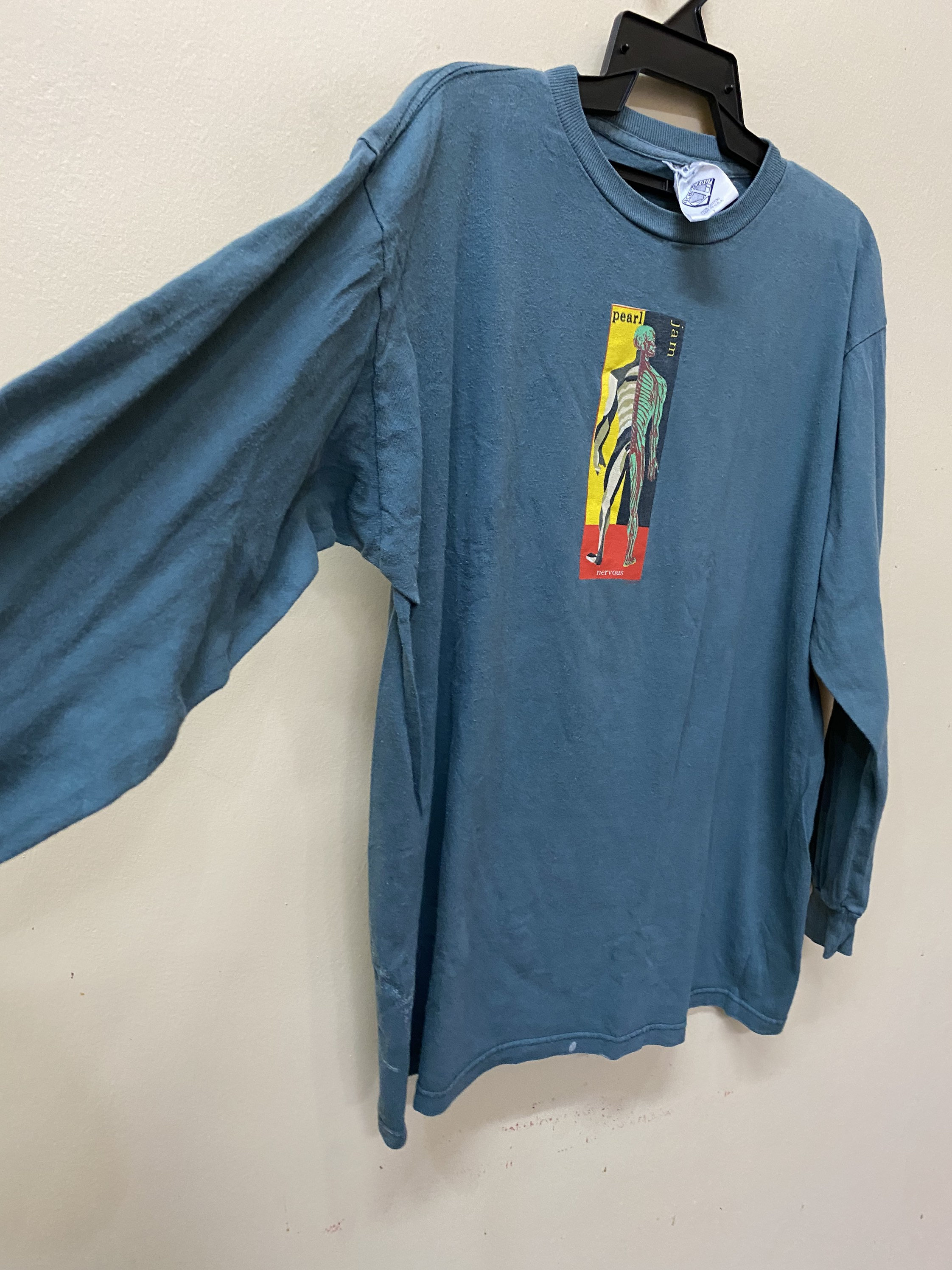 Vintage 90s Pearl Jam Longsleeve Nervous 1994 Shirt - Etsy