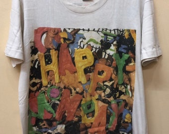 Vintage Happy Mondays Judge Fudge Bandtee tshirt 90s Bjork Ride Oasis slowdive manic street preachers the verve pulp suede elastica cast