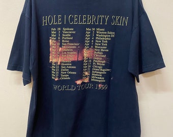 Vintage 90 Hole World Tour 1999 Bandtee Grunge Shirt - Etsy