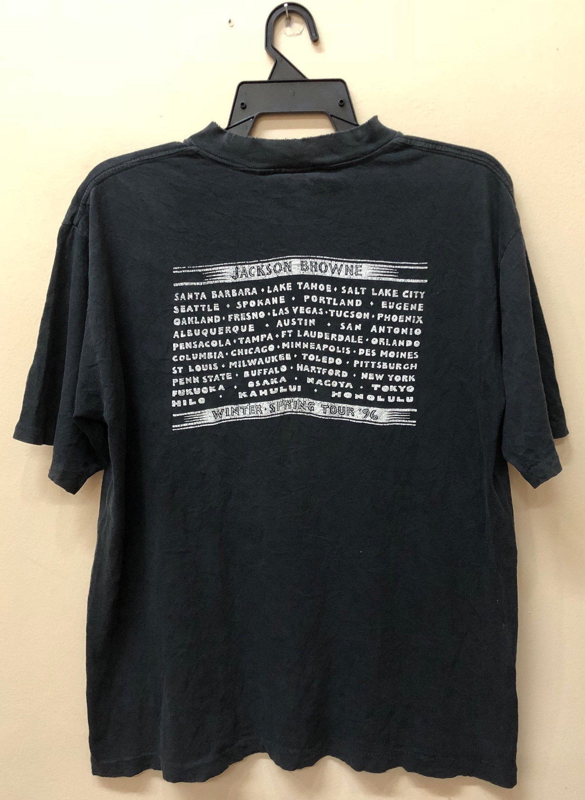 Vintage 90s Jackson Browne Tour T-shirt, USA Made - Etsy