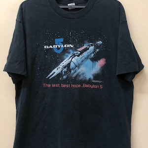 Vintage 90er Jahre Babylon Film Warner Bros TM Tshirt Horror-Komödie Film