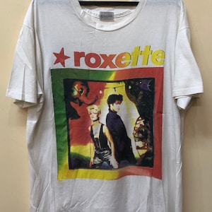 Vintage 90s Roxette World Tour 91-92 t shirt