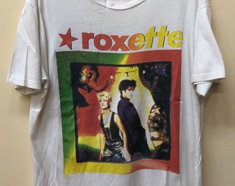 Vintage 90s Roxette World Tour 91-92 t shirt