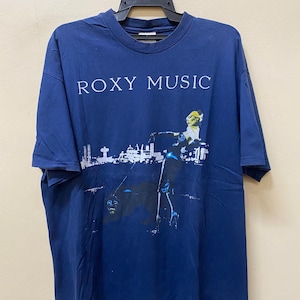 Vintage Roxy Music Bryan Ferry rock band t shirt