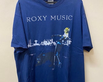 Vintage Roxy Music Bryan Ferry rock band t shirt