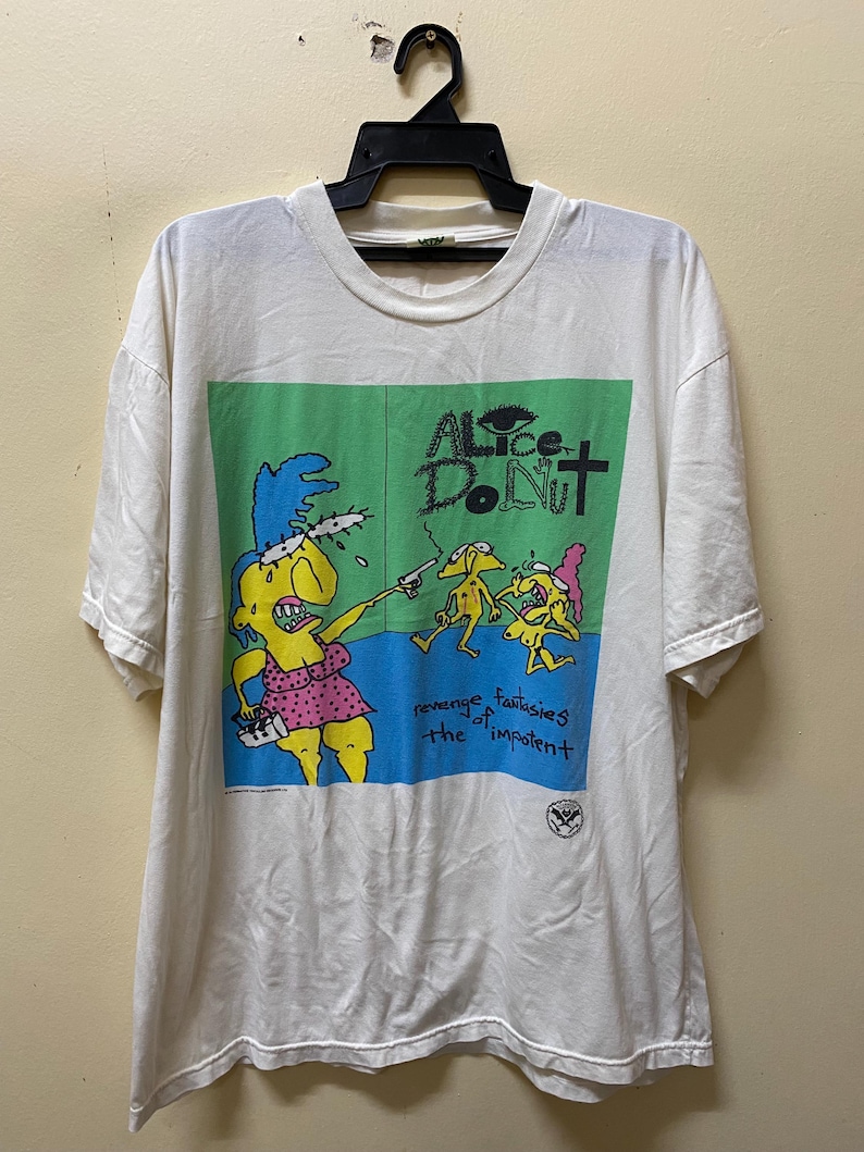 Camiseta vintage de la banda punk Alice Donut Alternative Tentacles Record imagen 1
