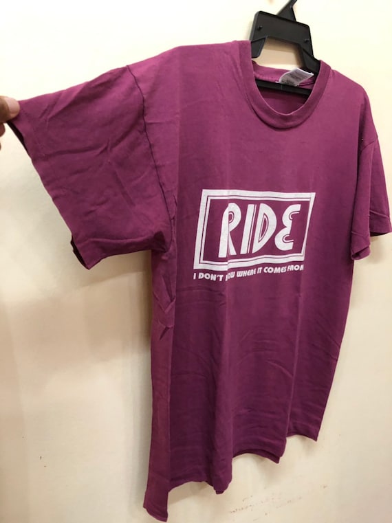 Vintage 90s Ride Tour Japan shoegaze tshirt not B… - image 3