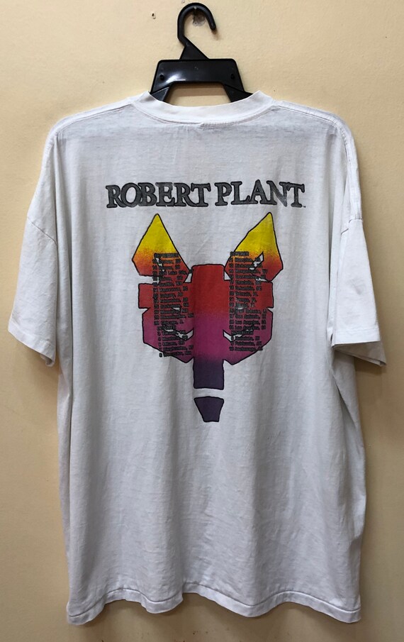 Vintage 90s Manic Nirvana Robert Plant Tour T-shirt Dinosaur