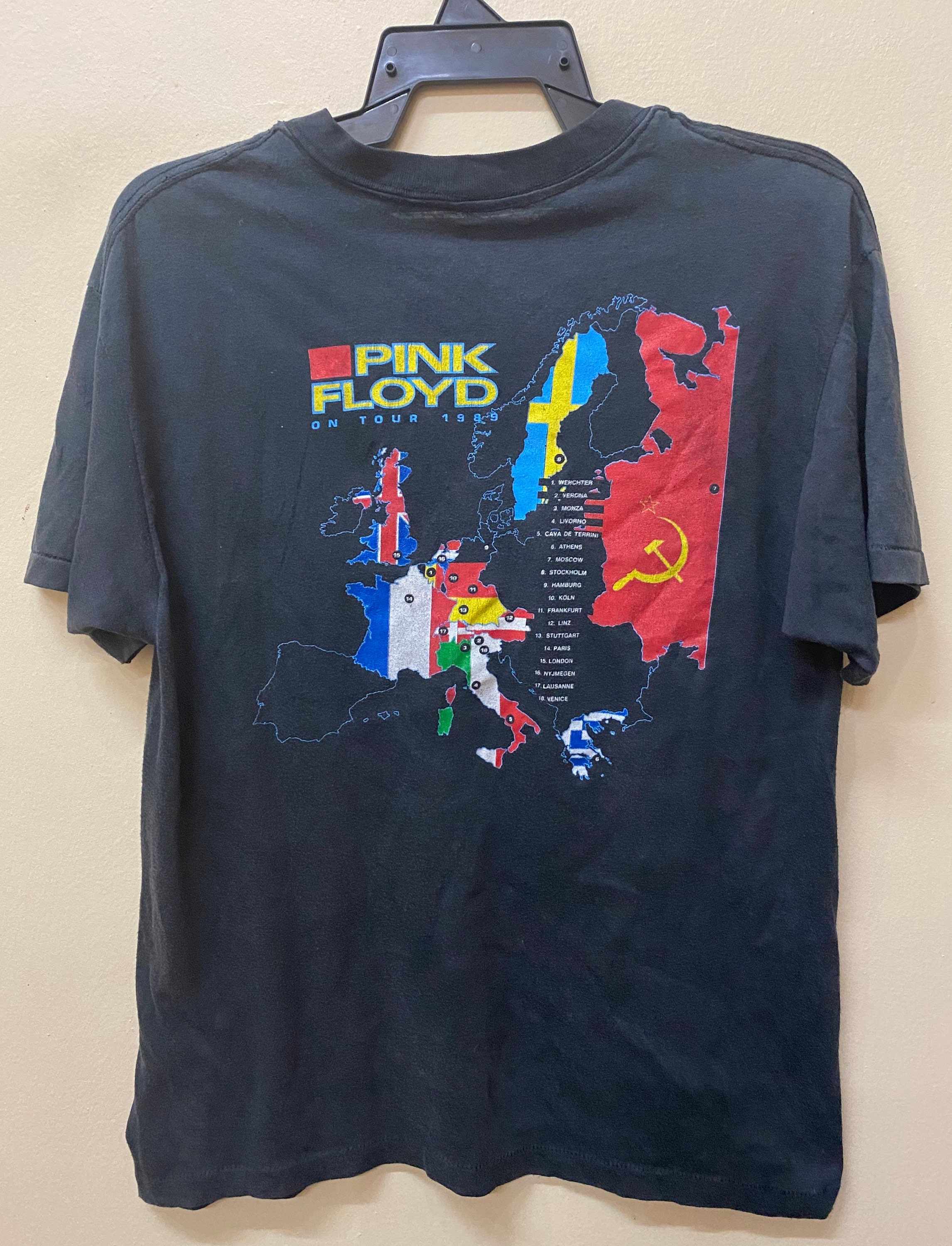 Vintage Pink Floyd on Tour 1989 T Shirt - Etsy Vintage Pink Floyd on Tour 1989 T Shirt - Etsy