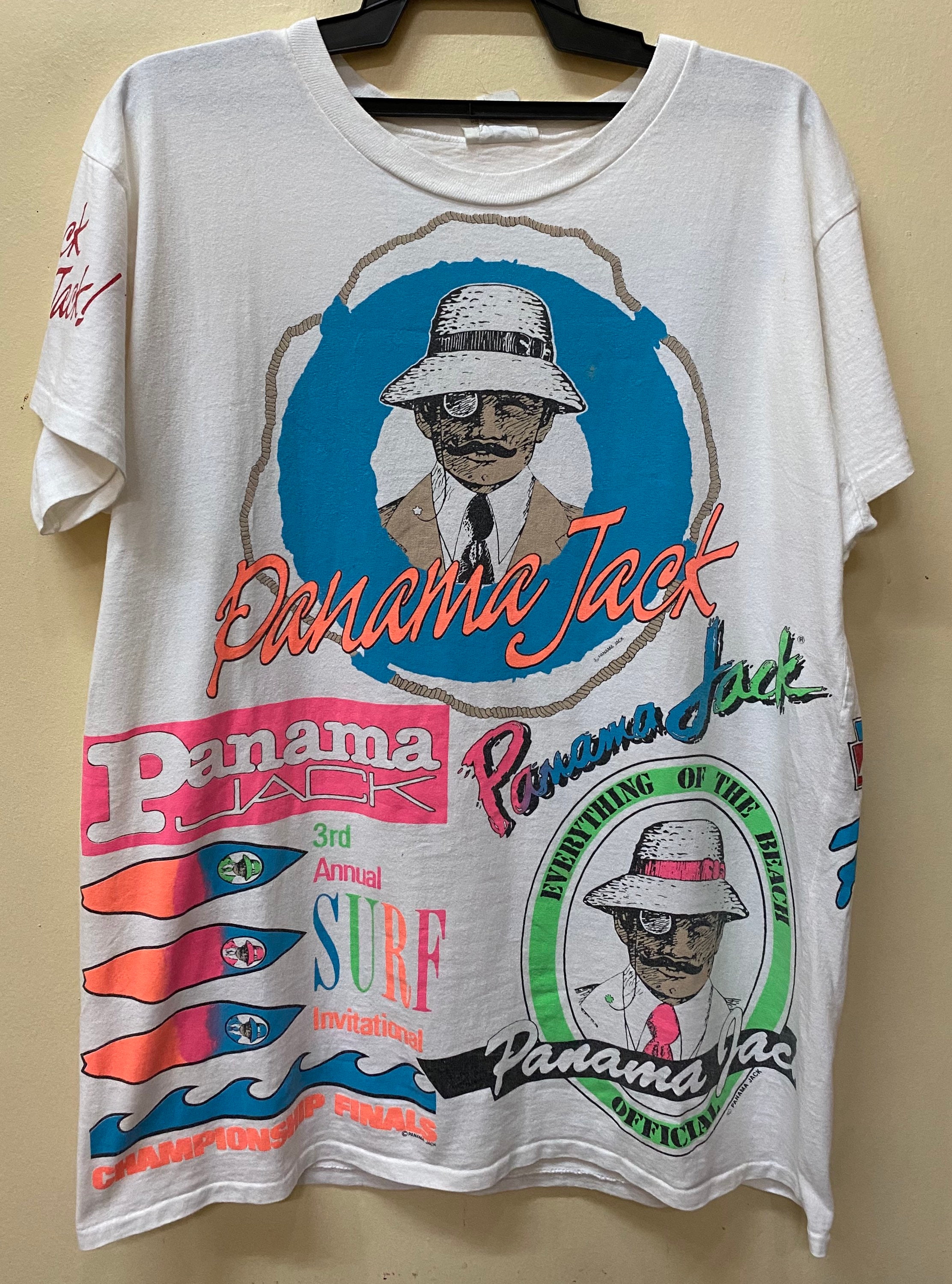 Vintage Panama Jack All Over Print Fullprint T Shirt Etsy