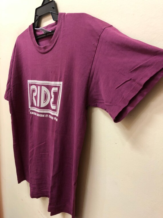 Vintage 90s Ride Tour Japan shoegaze tshirt not B… - image 4