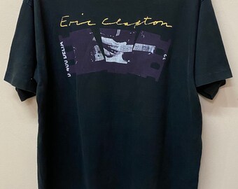 Vintage 90s Eric Clapton 1992 Band T Shirt - Etsy