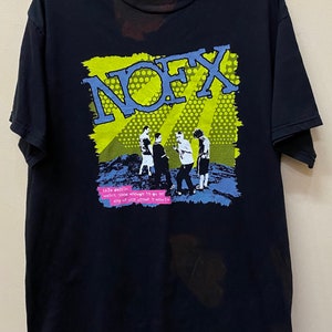 Vintage 90s Nofx Concert Tee Band Punk Rock t shirt Black Flag Dead Kennedys Bad Brains Minor Threat  Fugazi The Cramps Blondie Misfits