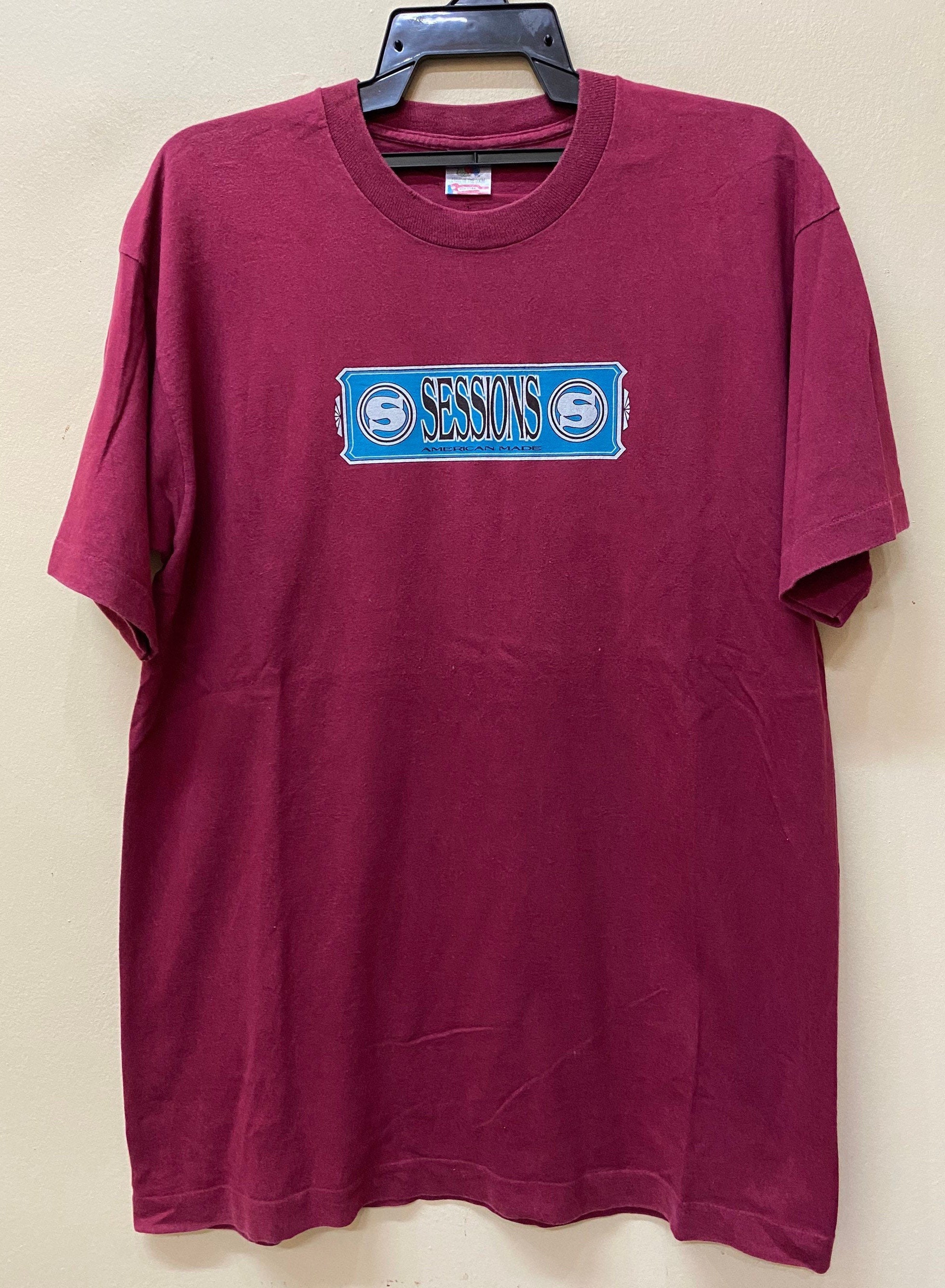 90s sessions board セッションズ　old skate Vintage Sessions Skateboards T Shirt - Etsy