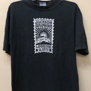 Vintage 90s Jackson Browne tshirt Promo Tour Live Concert band tee punk grunge britpop indie alternative metal hardcore