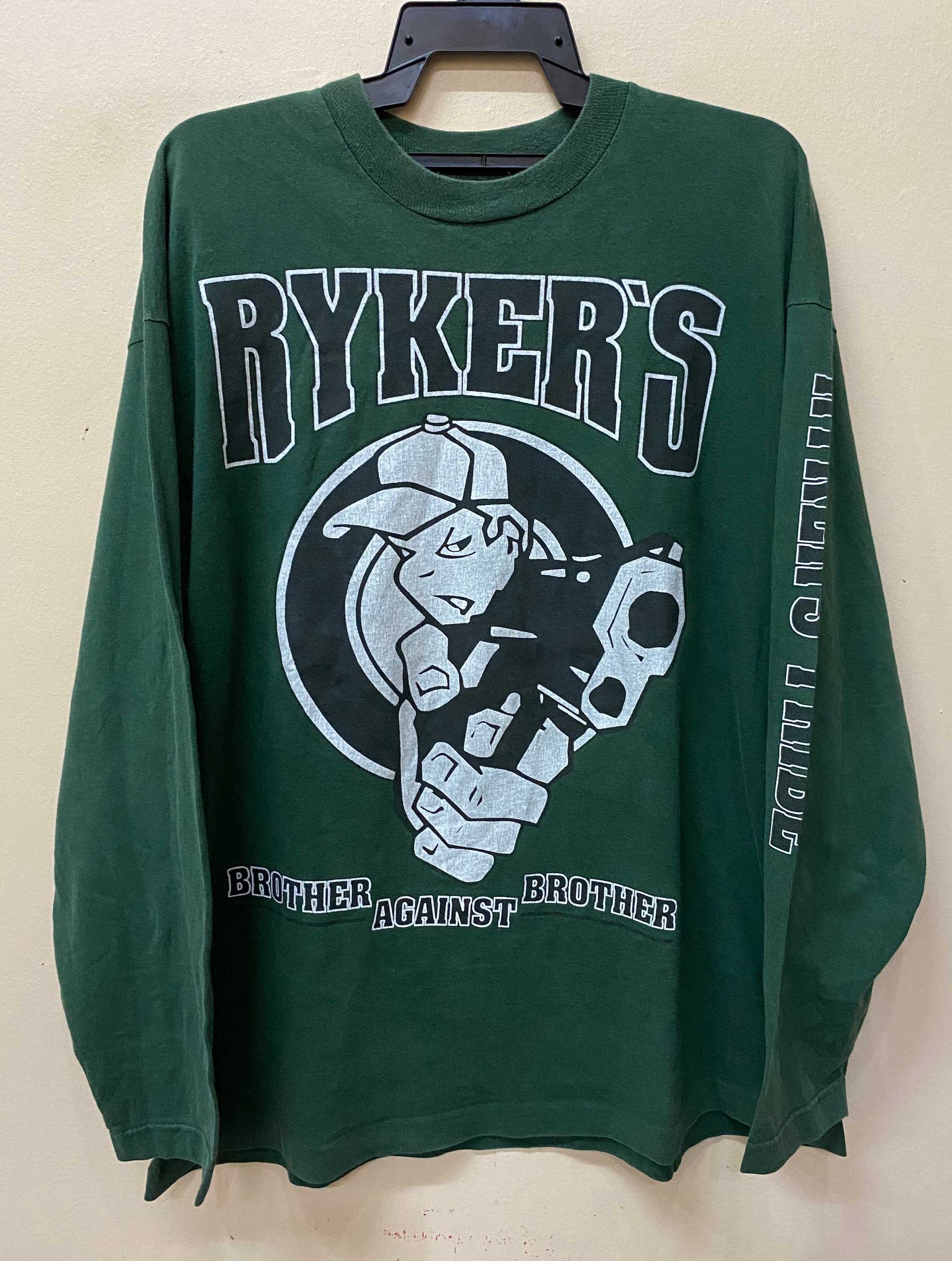 Vintage 90s Rykers Longsleeve T Shirt - Etsy