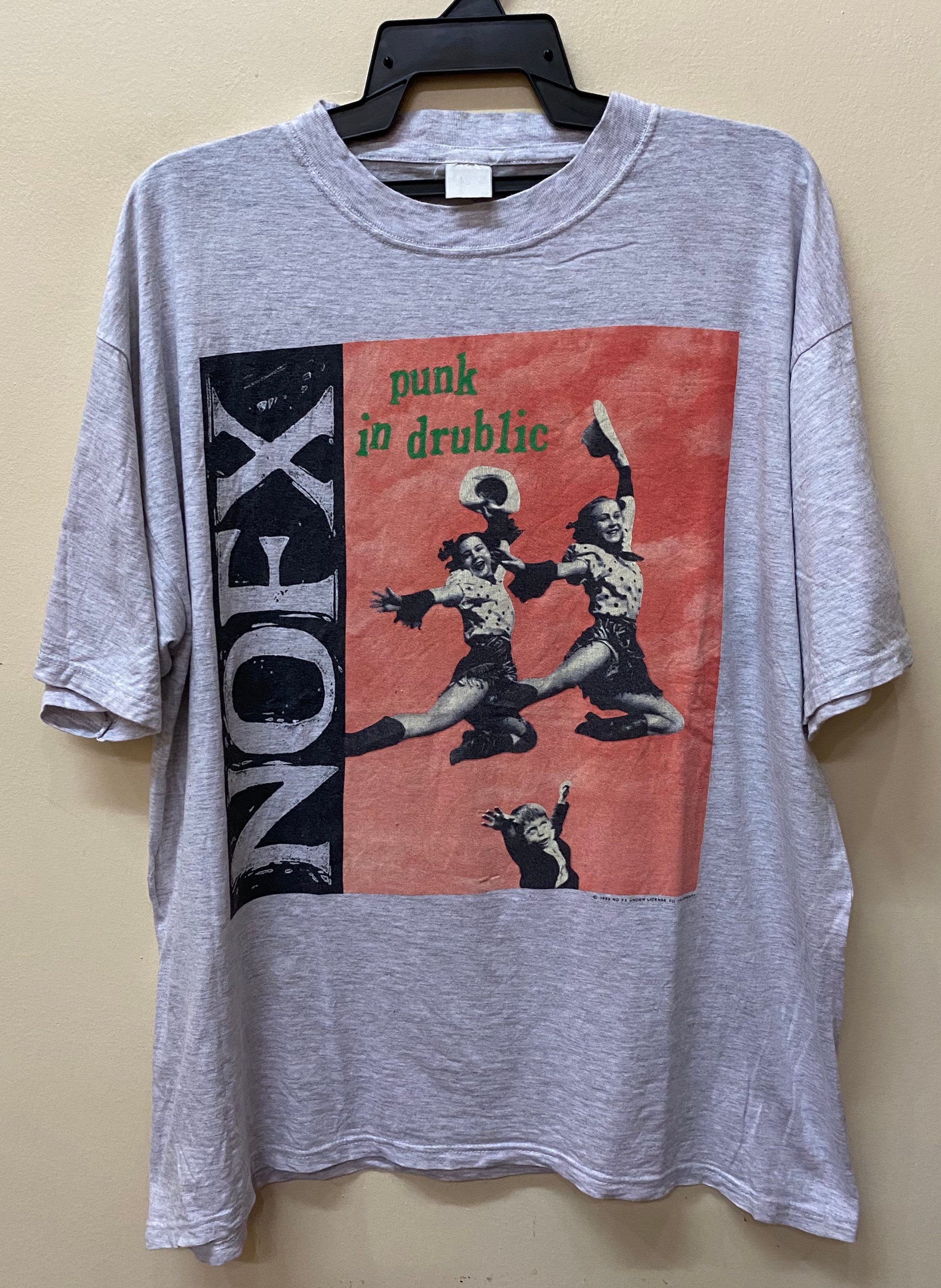 Vintage 90s Nofx Punk drublic Back print 1995 t shirt Black - Etsy 日本