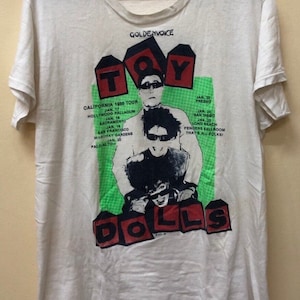 Vintage Toy Dolls B.Otis 86 T Shirt The Clash Ramones Punk Dead Kennedys Bad Brains Bad Brains Minor Threat Fugazi The Cramps Blondie Misfits 80