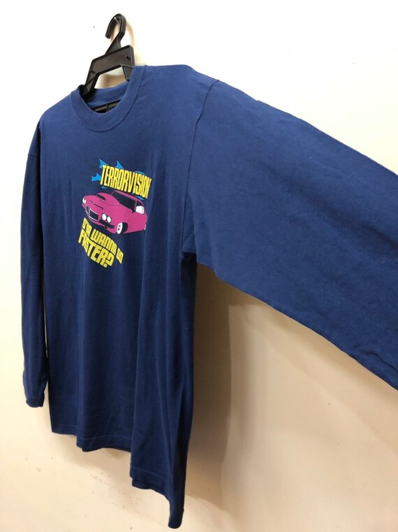Vintage 90s TerrorVision tee Long sleeve Bandtee shirt Bjork Ride Oasis slowdive manic street preachers the verve pulp suede elastica cast View 5
