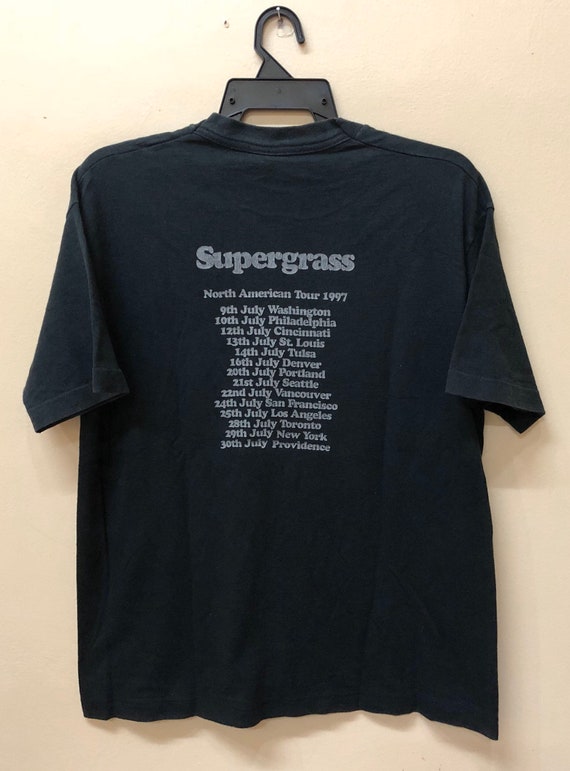Vintage 90s Supergrass North American Tour 1997 t… - image 2