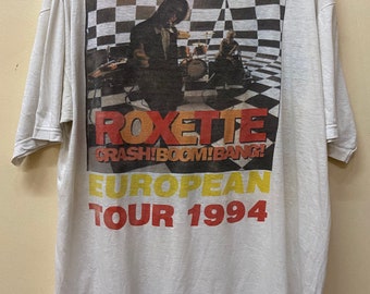 Vintage 90s Roxette Europe Tour 1994 t shirt
