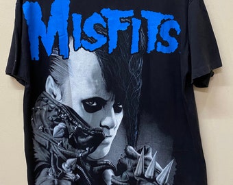 90年代ヴィンテージのミスフィッツTシャツ、パンクロックバンドTシャツ