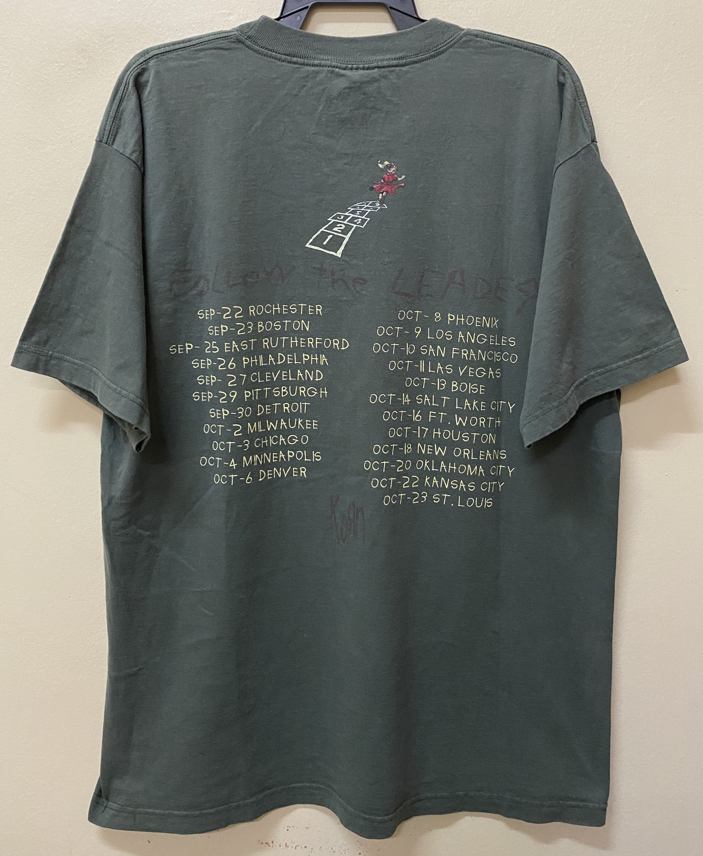 Vintage 90s Korn Folow the Leader Tour T Shirt - Etsy