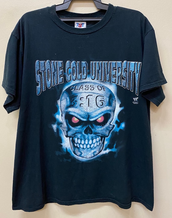 WWF WWE Stone Cold Tシャツ プロレスtシャツ　スカルtシャツ Stone Cold Steve Austin 100% Hellraiser Mens WWF Black T