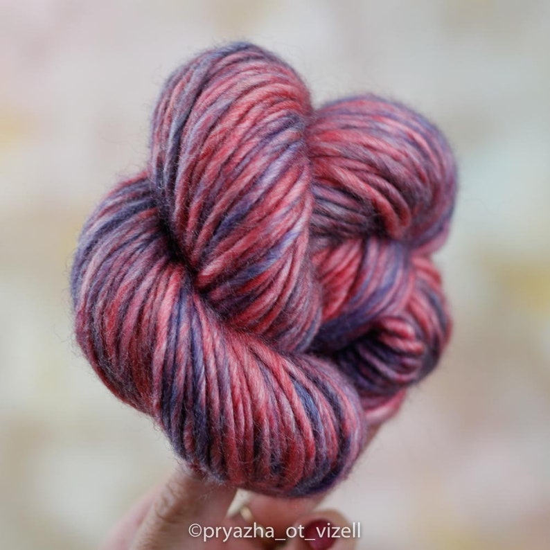 NICE Hand Dyed yarn arm knitting yarn hand dyed yarn Wool Etsy