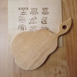 Personalized Wooden Cutting Board Custom Gift for mother chef Engraved Cooking Utensils Gadgets solid beech wood made in Ukraine fruit shape